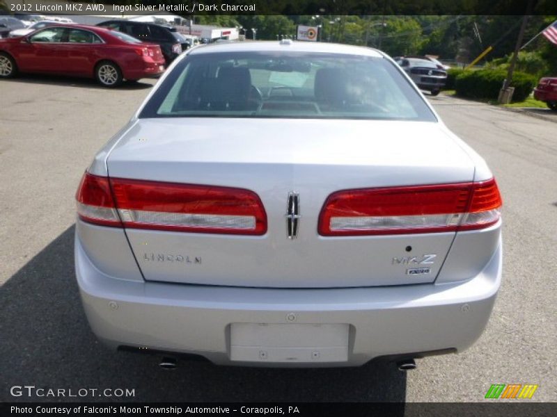 Ingot Silver Metallic / Dark Charcoal 2012 Lincoln MKZ AWD