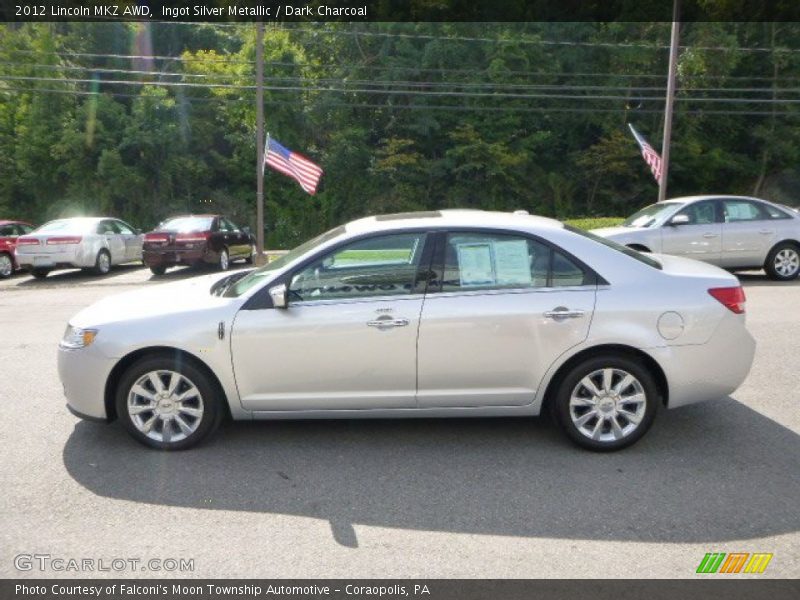 Ingot Silver Metallic / Dark Charcoal 2012 Lincoln MKZ AWD