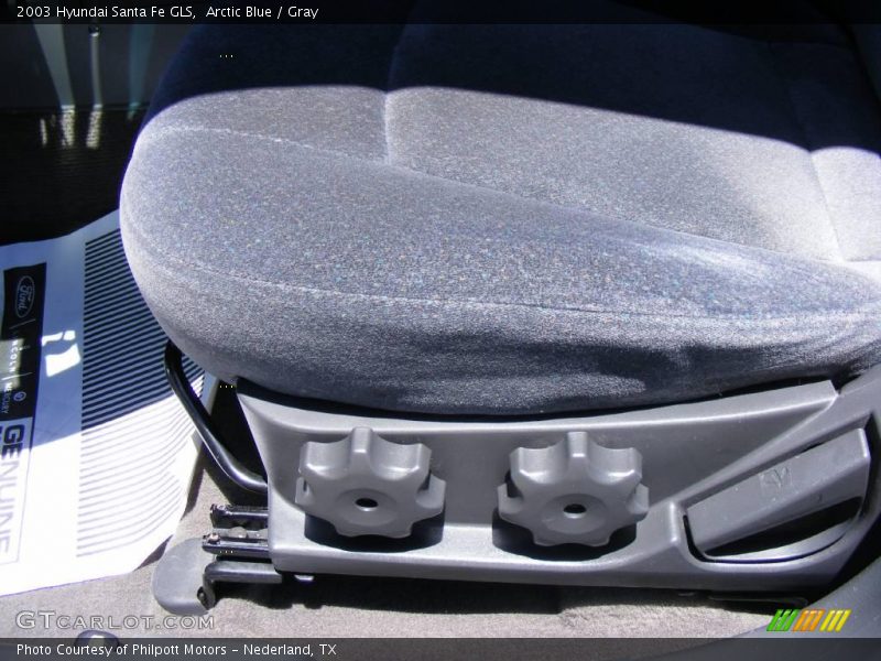 Arctic Blue / Gray 2003 Hyundai Santa Fe GLS
