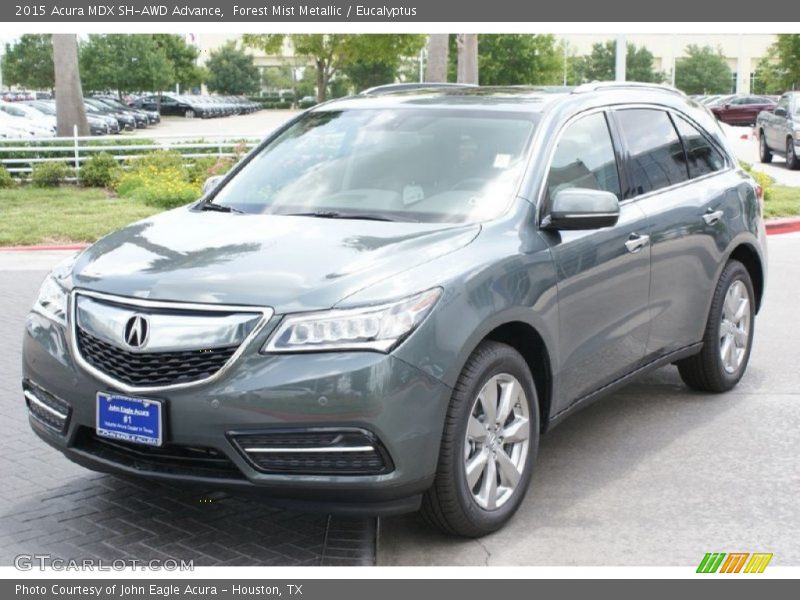 Forest Mist Metallic / Eucalyptus 2015 Acura MDX SH-AWD Advance