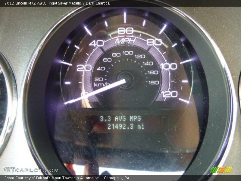 Ingot Silver Metallic / Dark Charcoal 2012 Lincoln MKZ AWD
