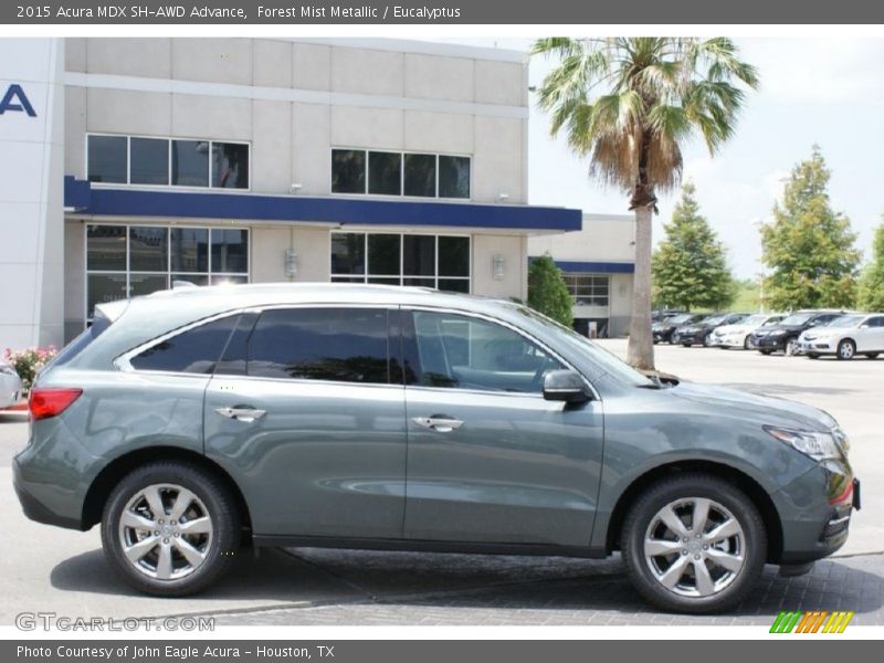 Forest Mist Metallic / Eucalyptus 2015 Acura MDX SH-AWD Advance