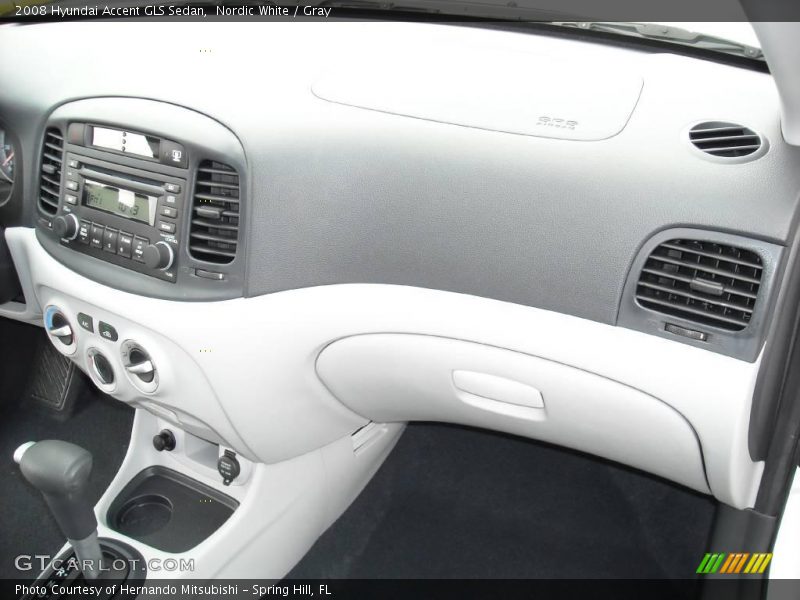Nordic White / Gray 2008 Hyundai Accent GLS Sedan