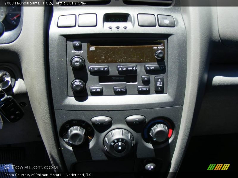 Arctic Blue / Gray 2003 Hyundai Santa Fe GLS