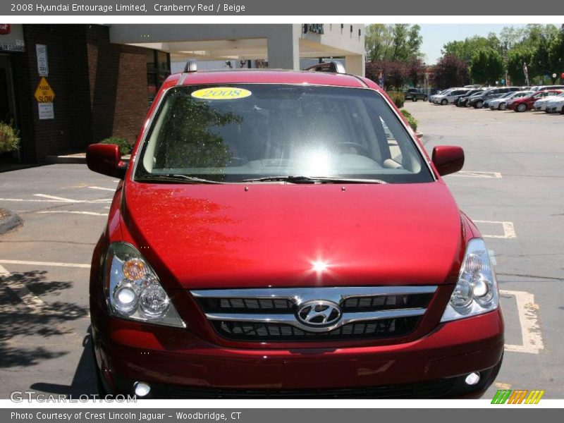 Cranberry Red / Beige 2008 Hyundai Entourage Limited