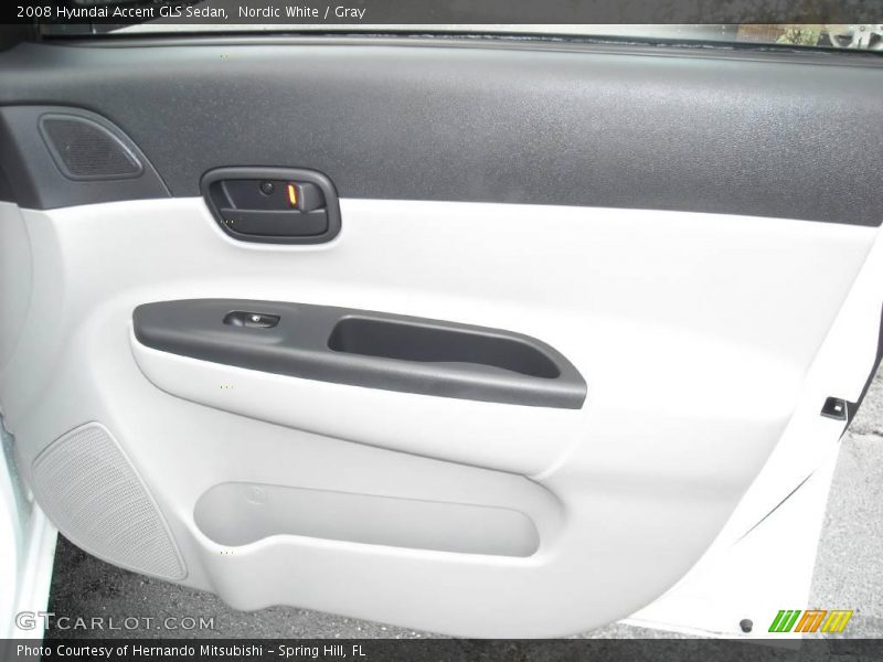 Nordic White / Gray 2008 Hyundai Accent GLS Sedan