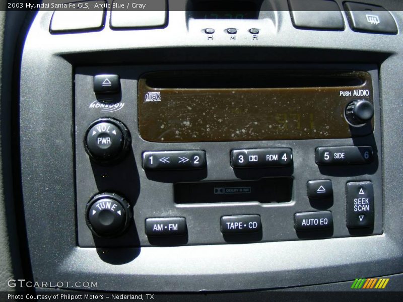 Arctic Blue / Gray 2003 Hyundai Santa Fe GLS