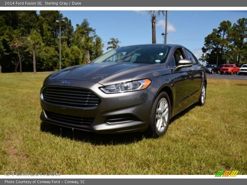 Sterling Gray / Dune 2014 Ford Fusion SE
