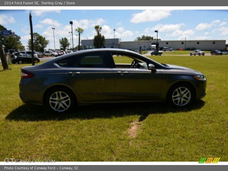 Sterling Gray / Dune 2014 Ford Fusion SE