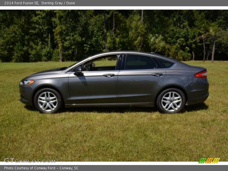 Sterling Gray / Dune 2014 Ford Fusion SE