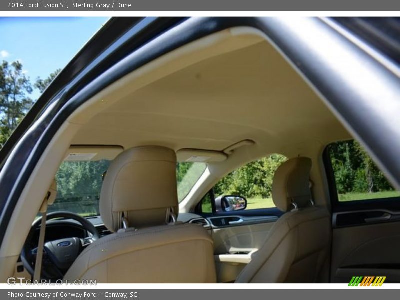 Sterling Gray / Dune 2014 Ford Fusion SE