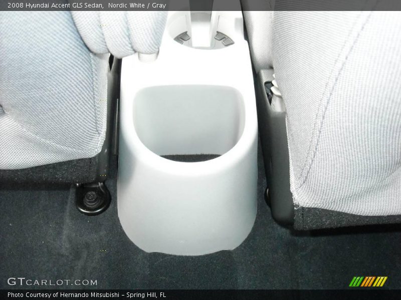 Nordic White / Gray 2008 Hyundai Accent GLS Sedan