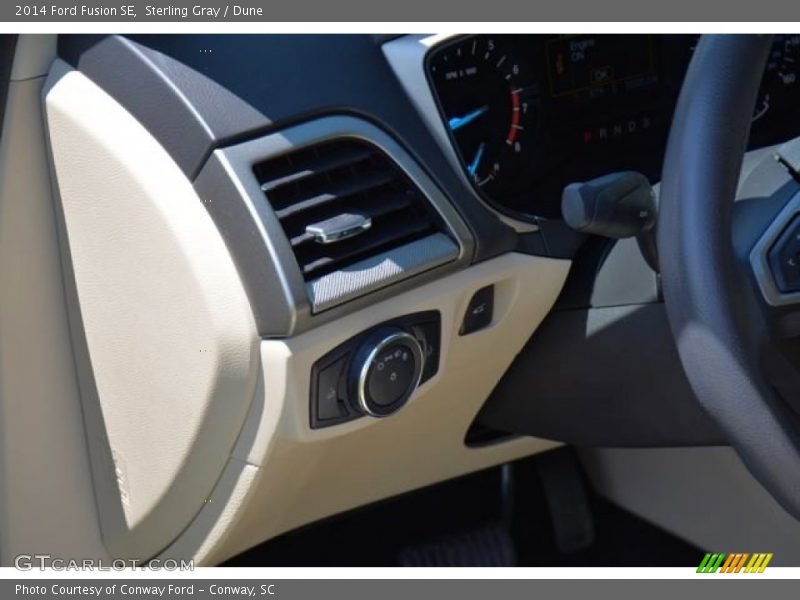Sterling Gray / Dune 2014 Ford Fusion SE