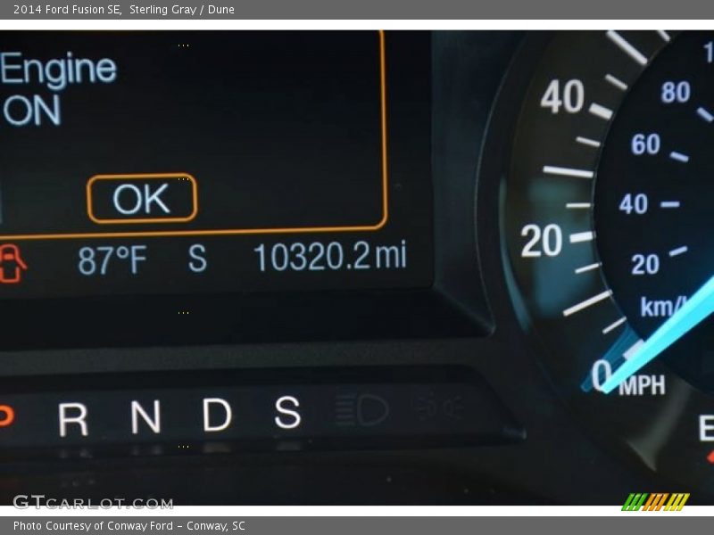 Sterling Gray / Dune 2014 Ford Fusion SE