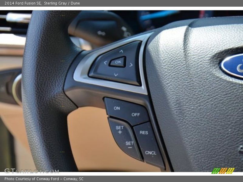 Sterling Gray / Dune 2014 Ford Fusion SE