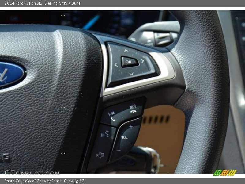 Sterling Gray / Dune 2014 Ford Fusion SE