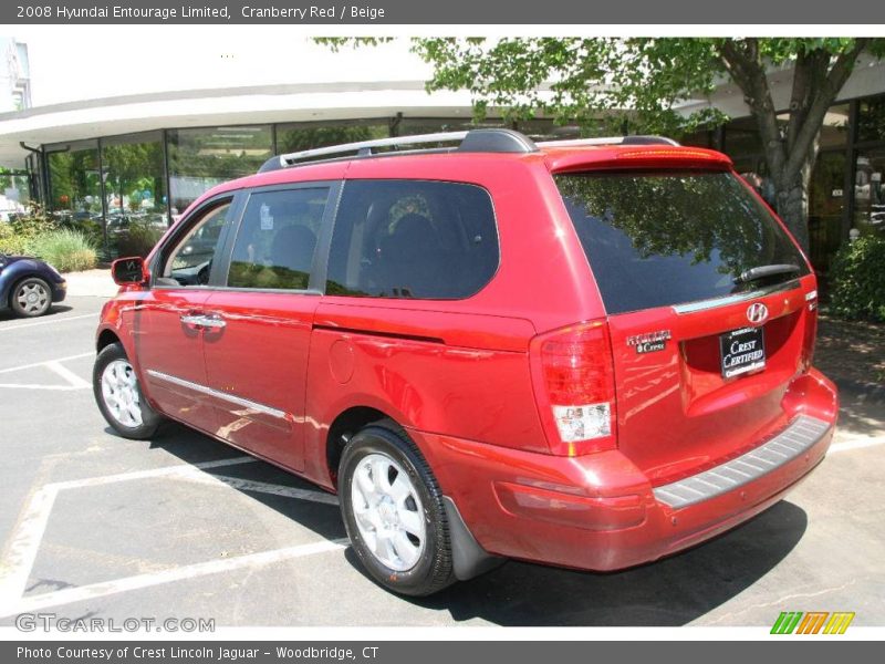 Cranberry Red / Beige 2008 Hyundai Entourage Limited