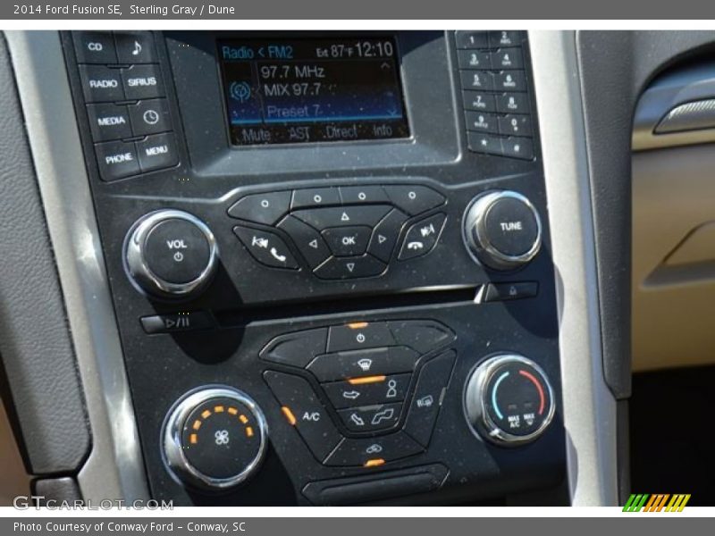 Sterling Gray / Dune 2014 Ford Fusion SE