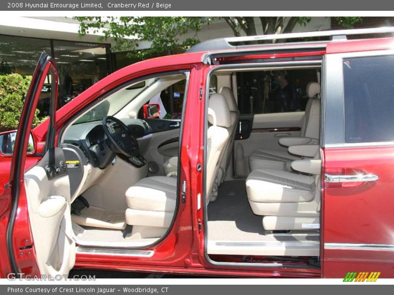 Cranberry Red / Beige 2008 Hyundai Entourage Limited