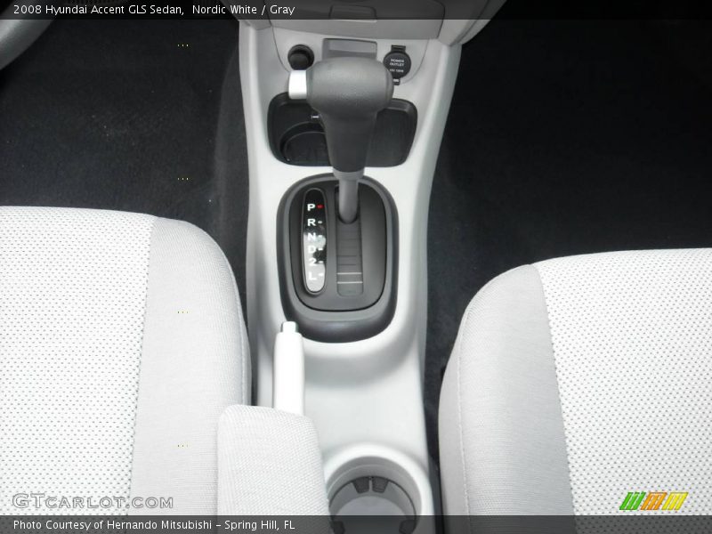 Nordic White / Gray 2008 Hyundai Accent GLS Sedan