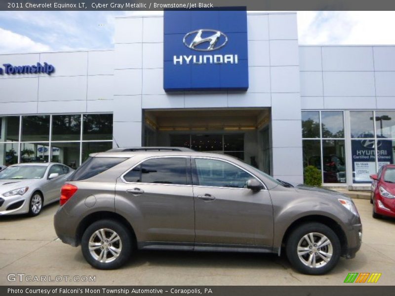 Cyber Gray Metallic / Brownstone/Jet Black 2011 Chevrolet Equinox LT