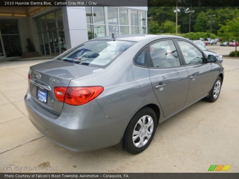 Carbon Gray Mist / Gray 2010 Hyundai Elantra Blue