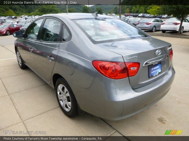 Carbon Gray Mist / Gray 2010 Hyundai Elantra Blue