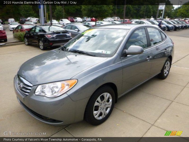 Carbon Gray Mist / Gray 2010 Hyundai Elantra Blue