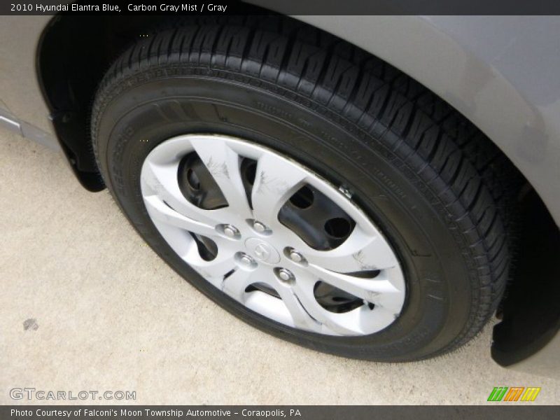 Carbon Gray Mist / Gray 2010 Hyundai Elantra Blue