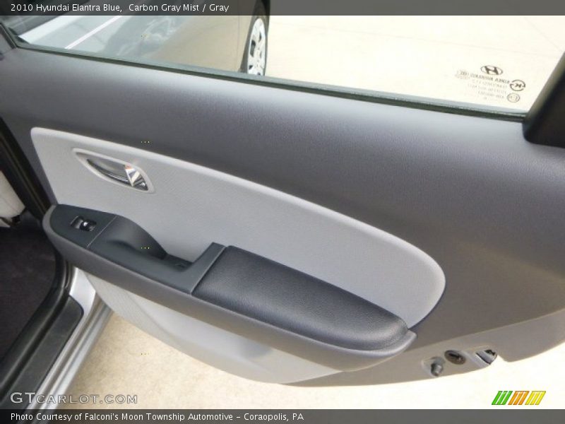 Carbon Gray Mist / Gray 2010 Hyundai Elantra Blue