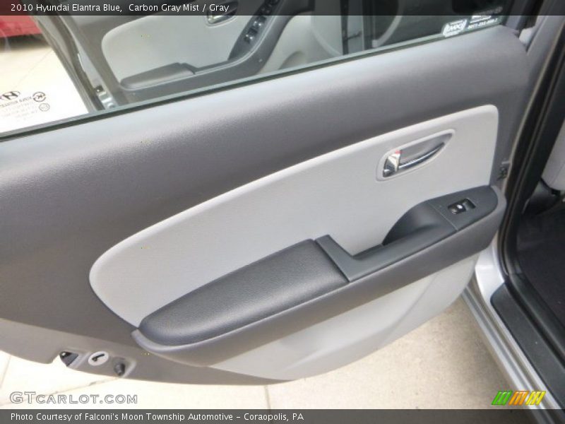 Carbon Gray Mist / Gray 2010 Hyundai Elantra Blue