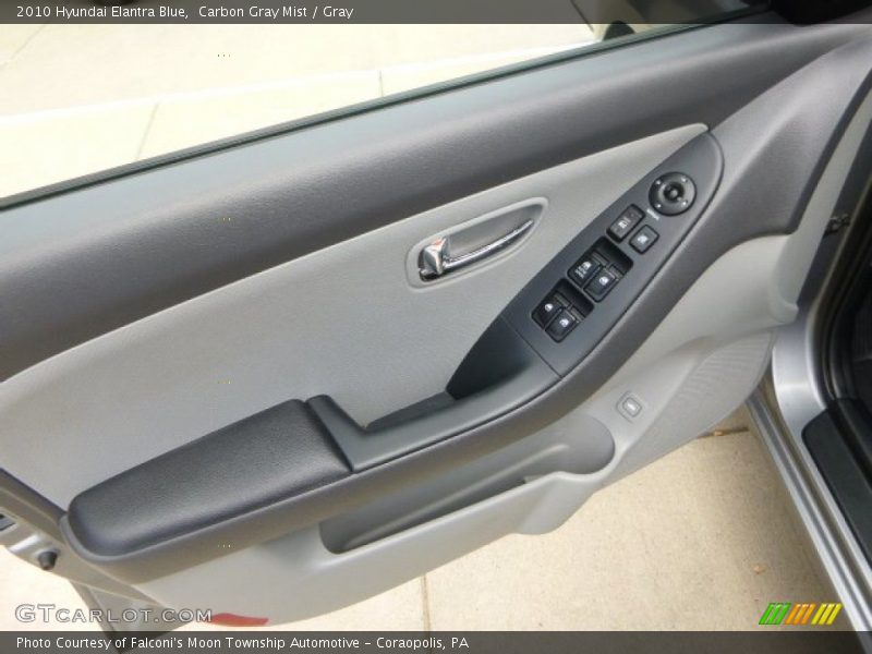 Carbon Gray Mist / Gray 2010 Hyundai Elantra Blue