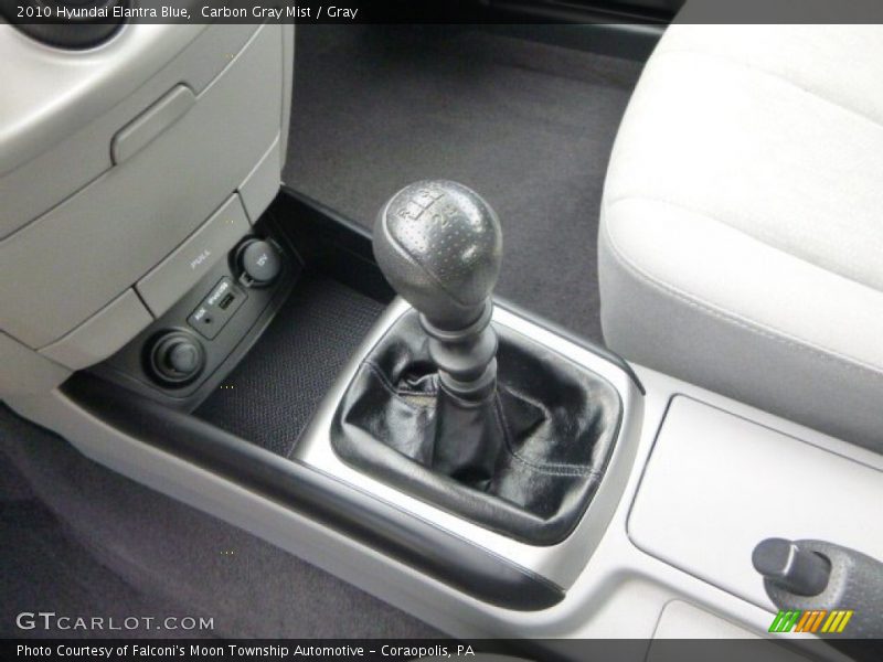 Carbon Gray Mist / Gray 2010 Hyundai Elantra Blue