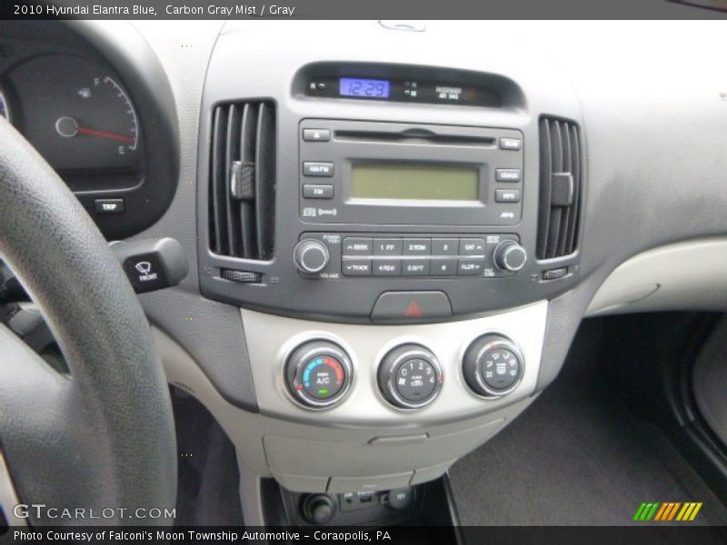 Carbon Gray Mist / Gray 2010 Hyundai Elantra Blue