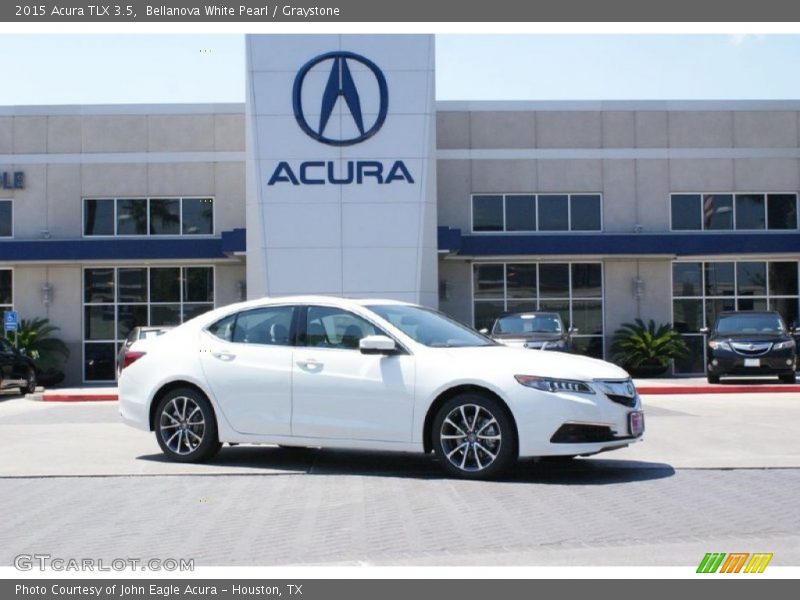 Bellanova White Pearl / Graystone 2015 Acura TLX 3.5