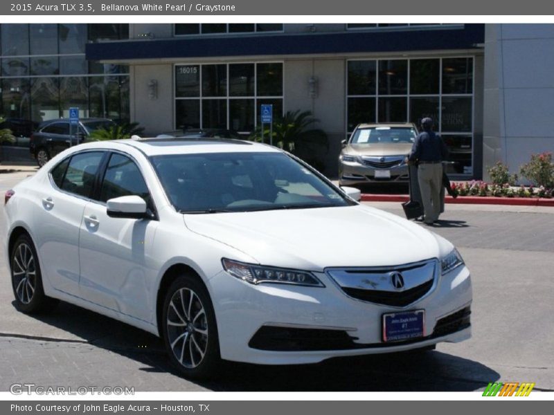 Bellanova White Pearl / Graystone 2015 Acura TLX 3.5