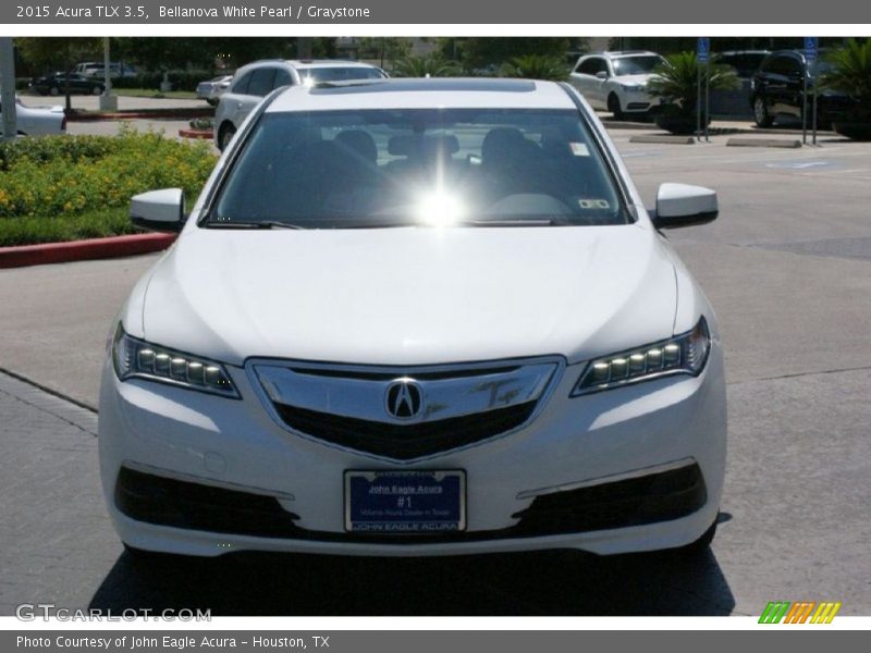 Bellanova White Pearl / Graystone 2015 Acura TLX 3.5