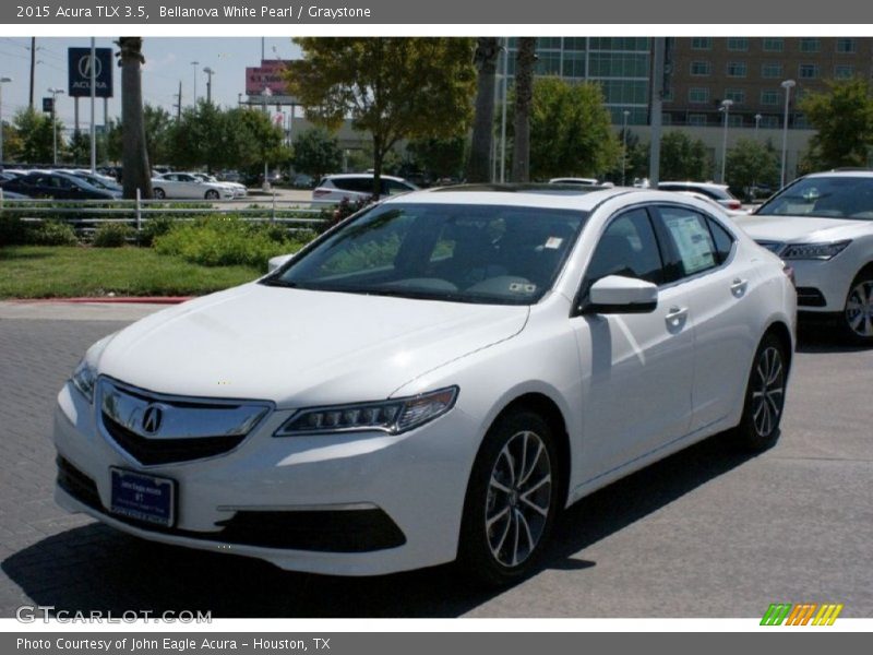 Bellanova White Pearl / Graystone 2015 Acura TLX 3.5