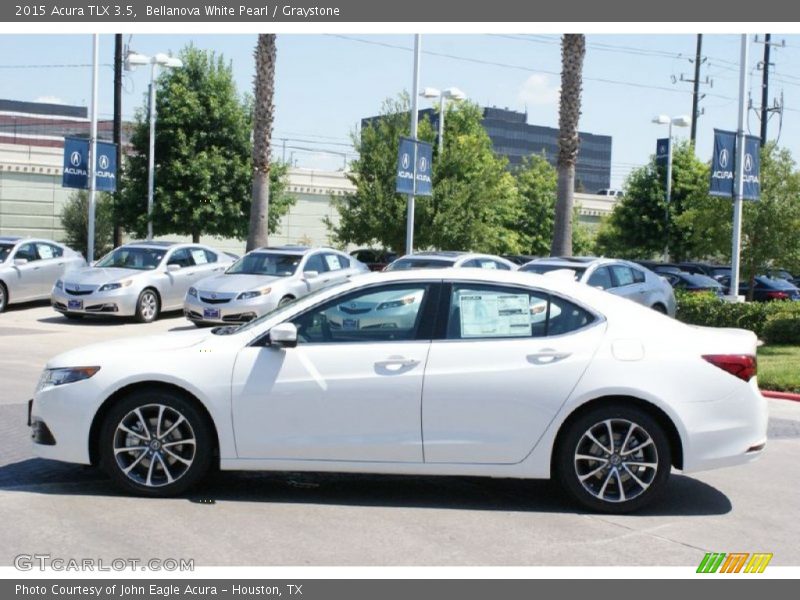 Bellanova White Pearl / Graystone 2015 Acura TLX 3.5