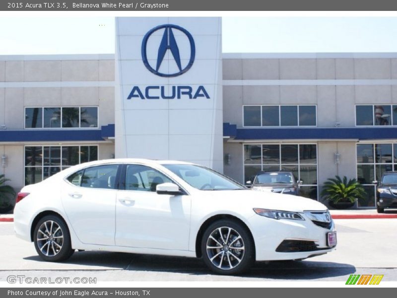 Bellanova White Pearl / Graystone 2015 Acura TLX 3.5