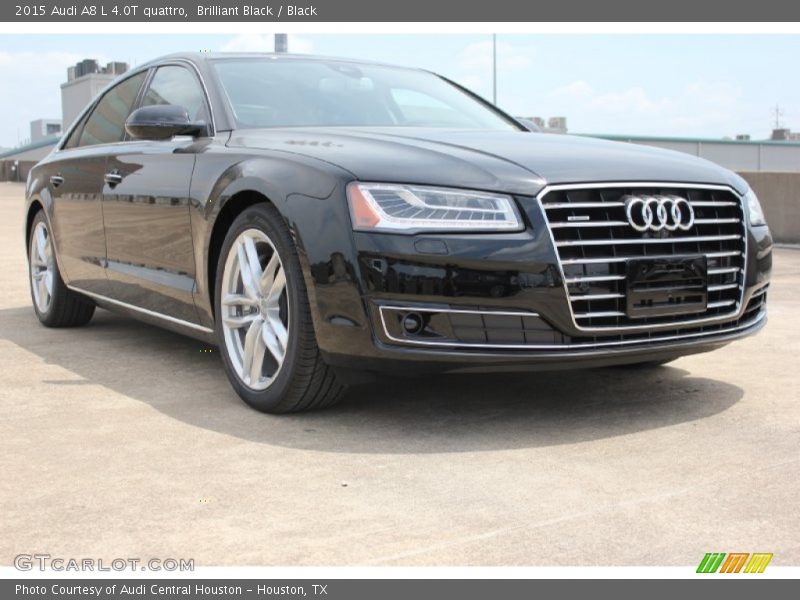 Brilliant Black / Black 2015 Audi A8 L 4.0T quattro