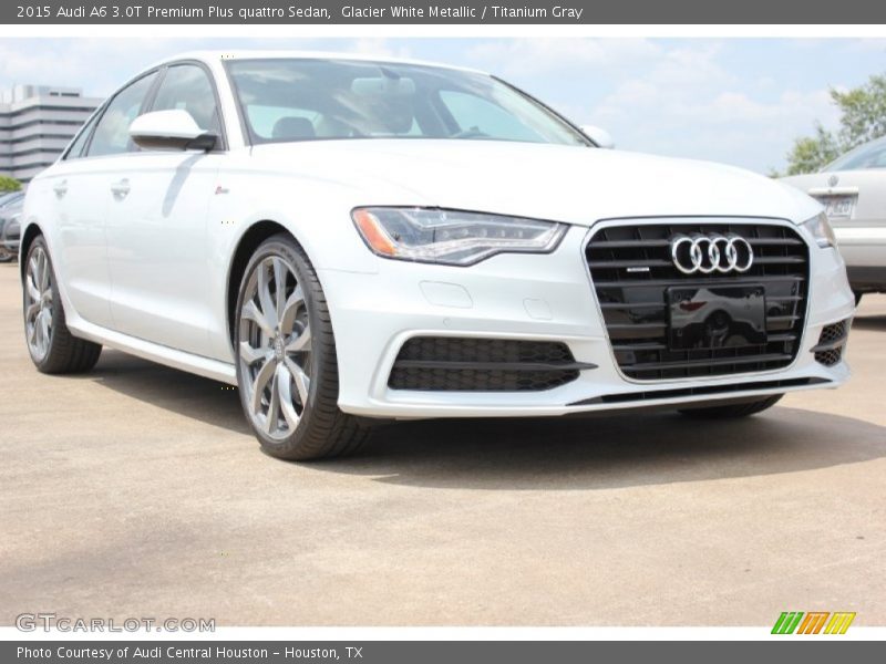 Glacier White Metallic / Titanium Gray 2015 Audi A6 3.0T Premium Plus quattro Sedan