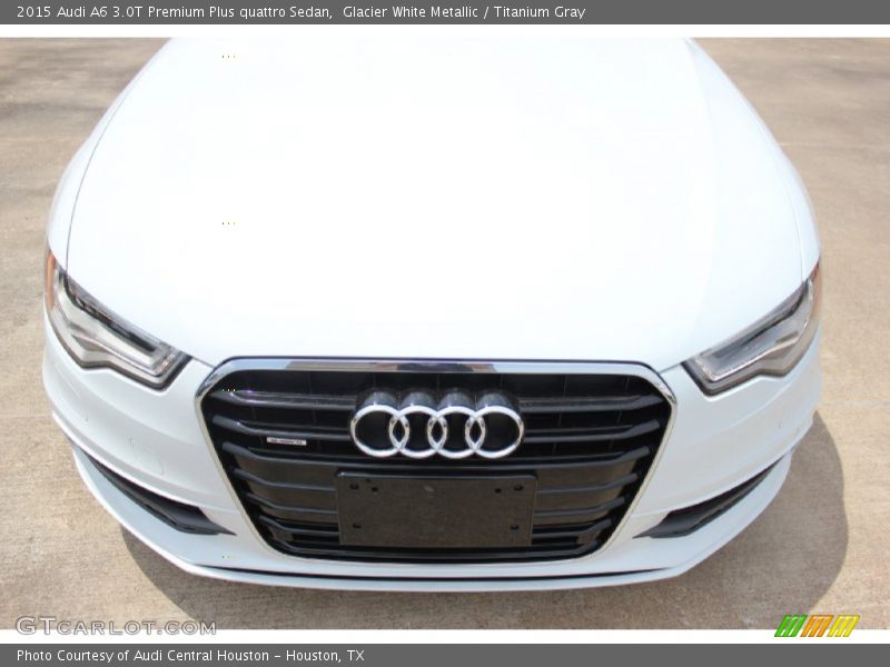 Glacier White Metallic / Titanium Gray 2015 Audi A6 3.0T Premium Plus quattro Sedan