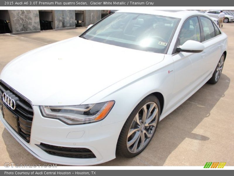 Glacier White Metallic / Titanium Gray 2015 Audi A6 3.0T Premium Plus quattro Sedan