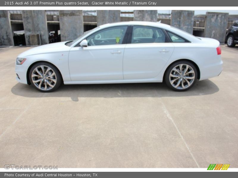 Glacier White Metallic / Titanium Gray 2015 Audi A6 3.0T Premium Plus quattro Sedan