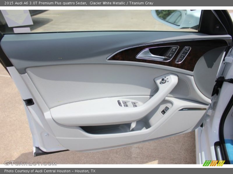 Glacier White Metallic / Titanium Gray 2015 Audi A6 3.0T Premium Plus quattro Sedan