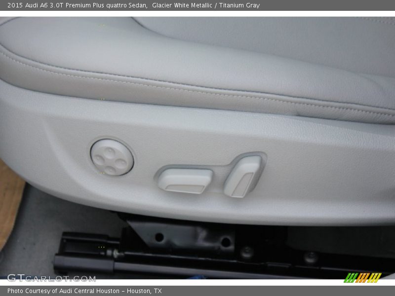 Glacier White Metallic / Titanium Gray 2015 Audi A6 3.0T Premium Plus quattro Sedan