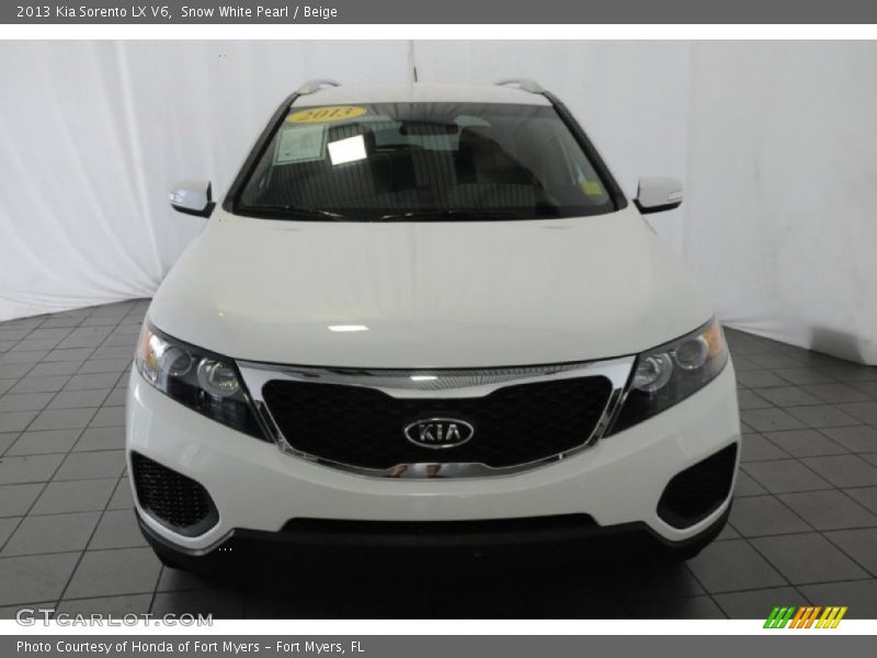 Snow White Pearl / Beige 2013 Kia Sorento LX V6