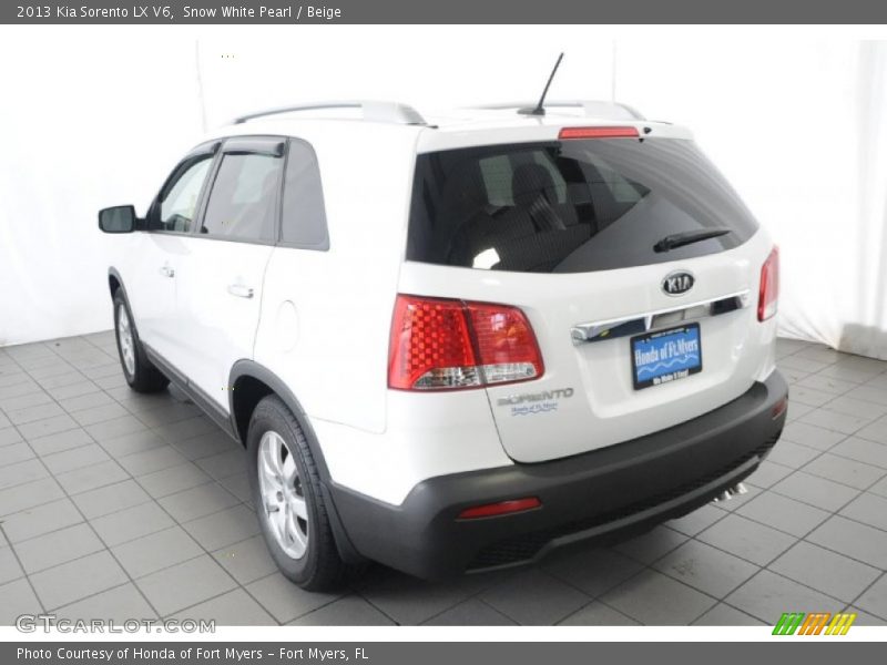 Snow White Pearl / Beige 2013 Kia Sorento LX V6