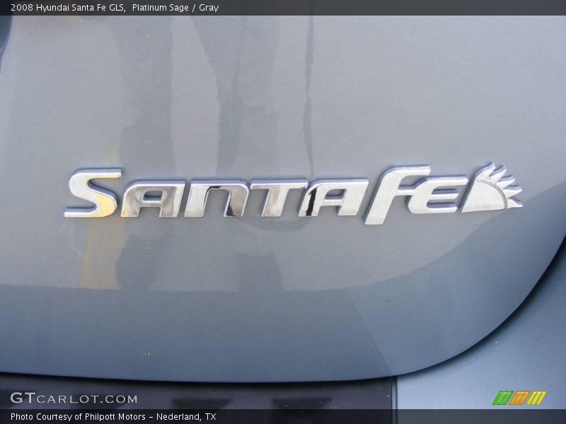 Platinum Sage / Gray 2008 Hyundai Santa Fe GLS